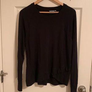 Athleta ladies black, long sleeve sweater